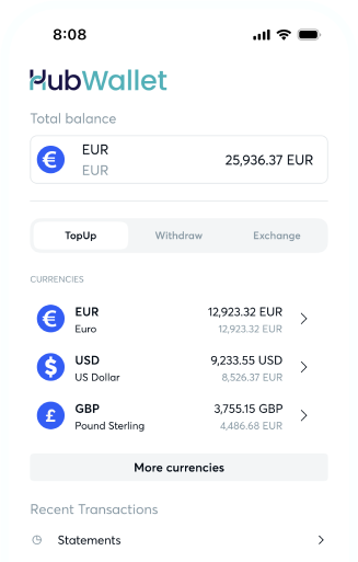 Hub wallet payment image